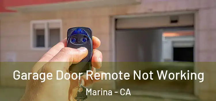  Garage Door Remote Not Working Marina - CA