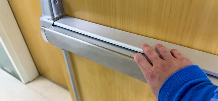 Installing a Push Bar on a Door Marina